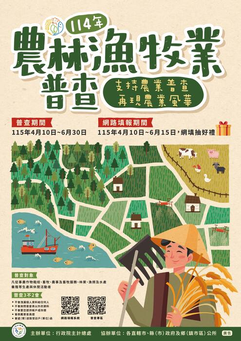 114年農林漁牧業普查